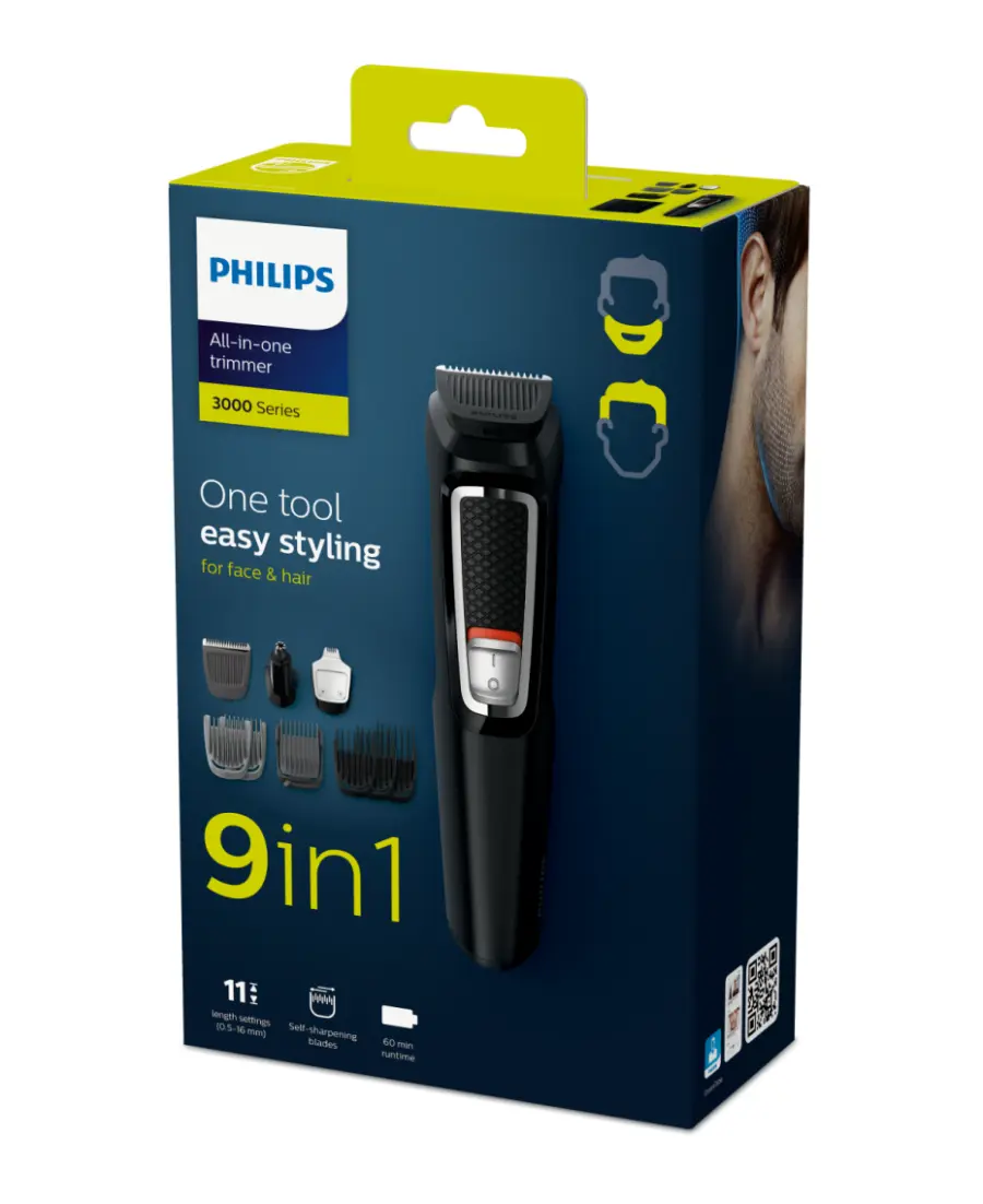 Philips Series 3000 MG3740 9 in 1 Multigroom Trimmer - Shopo.lk Sri Lanka