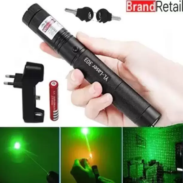 Green Laser Pointer jd 303 with Adjustable Focus Super hero Lens – photo 5