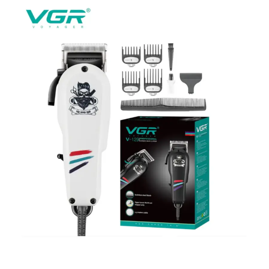 VGR V-129 Professional Corded Hair Clipper with Taper Lever – Salon-Grade – photo 5