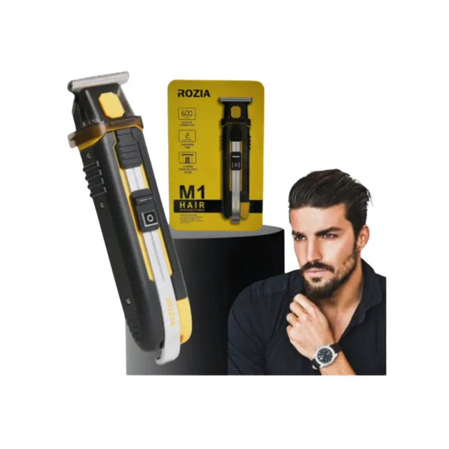 "Rozia M1 Hair Outlining Trimmer with 600mAh Battery and Stainless Steel Blades – Available at Trontronics Sri Lanka"