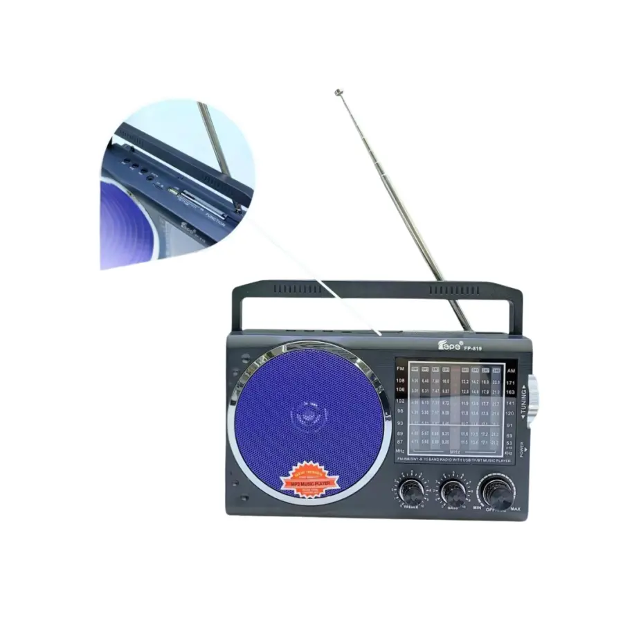 FP-819 Rechargeable Bluetooth Radio (Pen Drive) – photo 4