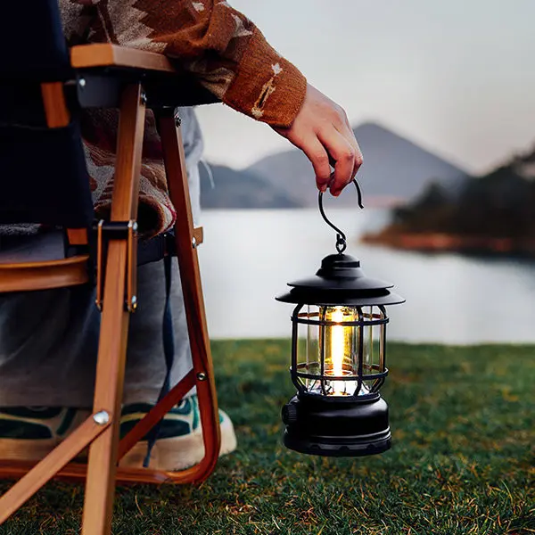 Portable Retro Rechargeable Camping Lamp L-27 – photo 3