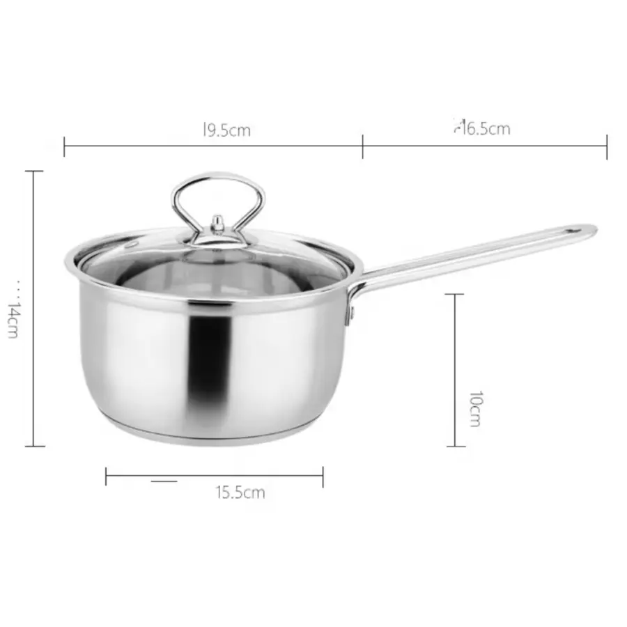 Premium Rich Stainless Steel Sauce Pan & Tea Pot – Durable, Elegant Cookware 100% Food Safe – photo 2