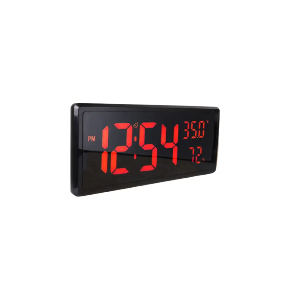 "Large Digital LED Alarm Clock 3808L with Color Screen, Temperature Display, Backlight – Available at Trontronics Sri Lanka"