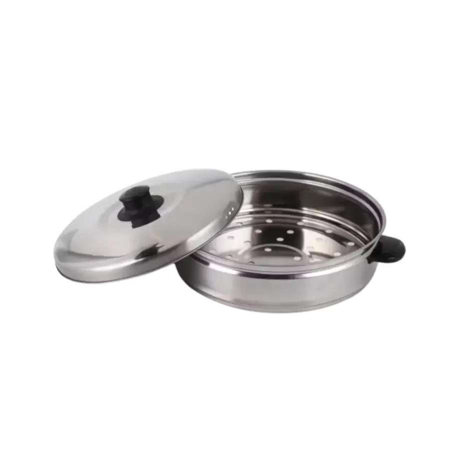 Fully Stainless Steel Silver Rice Cooker With Steamer 2.8|1.8 Liters (Stainless Steel inner-Pot) – photo 3