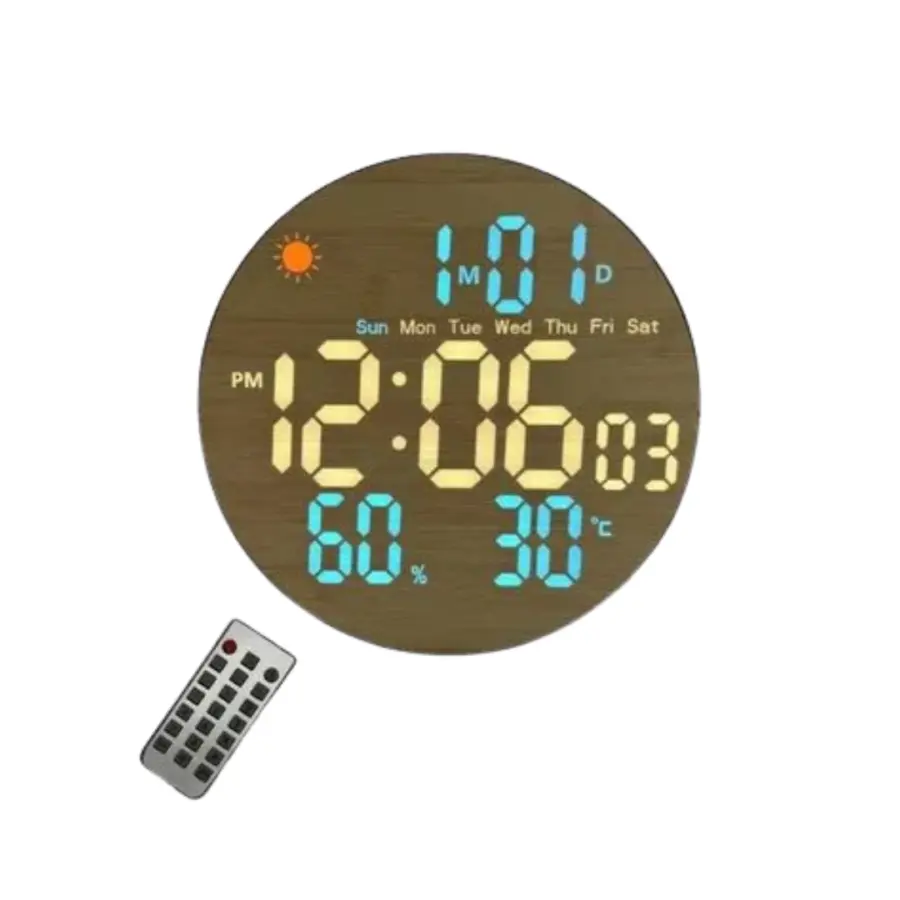 Gaosiio DS-5853L SmartWood LED Digital Wall Clock – photo 2