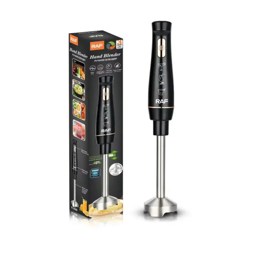 RAF R320B electric hand blender with stainless steel blades – Trontronics Sri Lanka