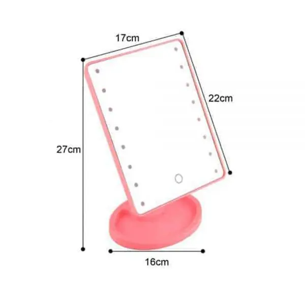 Make Up Vanity Illuminated Large LED Mirror with 16 LED Light – photo 4