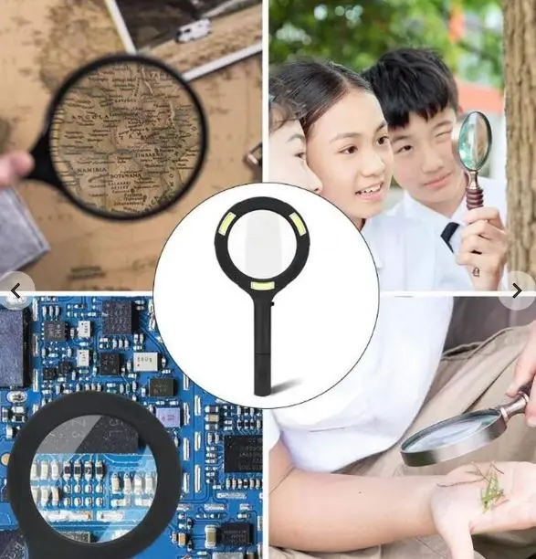 3 COB LED Powered Reading Magnifying Glass Lens (3X, 85 MM Lens, 250 Lumen) – photo 2