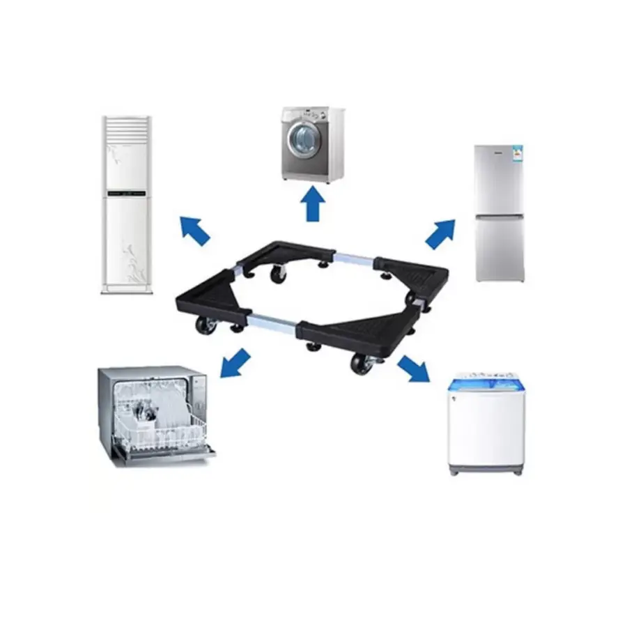 All-Purpose Heavy Quality Adjustable Mobile Appliance (Fridge, Washing Machine) Stand – photo 2