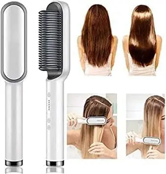 Ceramic Heated Hair Brush Hair straightener HQT-909B – photo 4