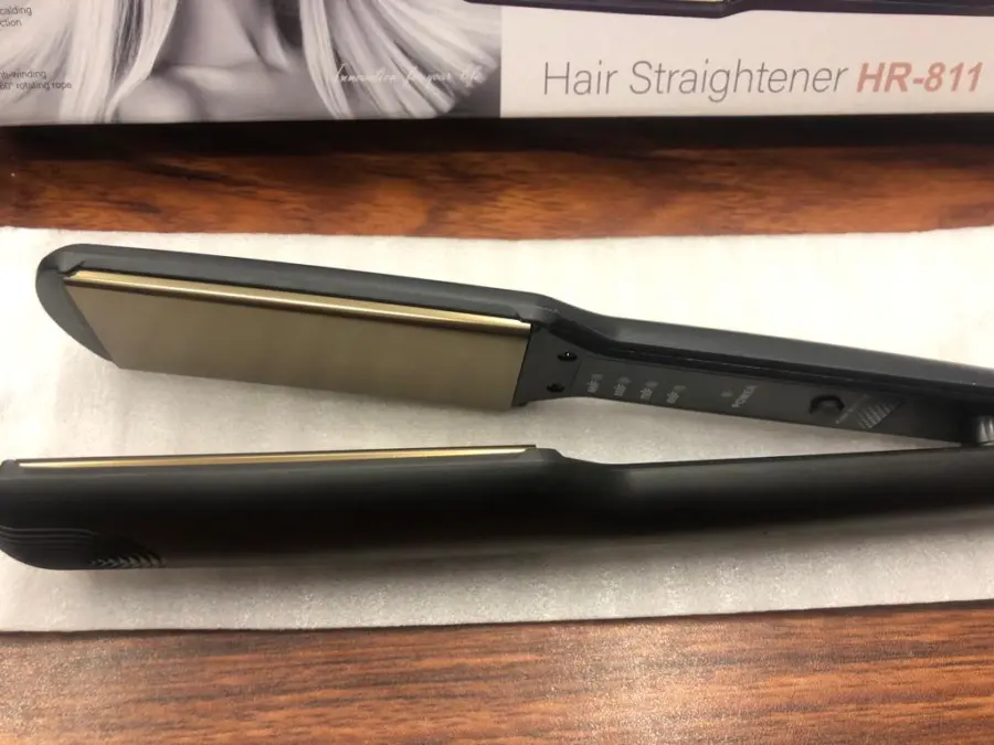ROZIA Premium Professional Ceramic Hair Straightener/Iron HR-811 (Black, Gold) with warranty – photo 5