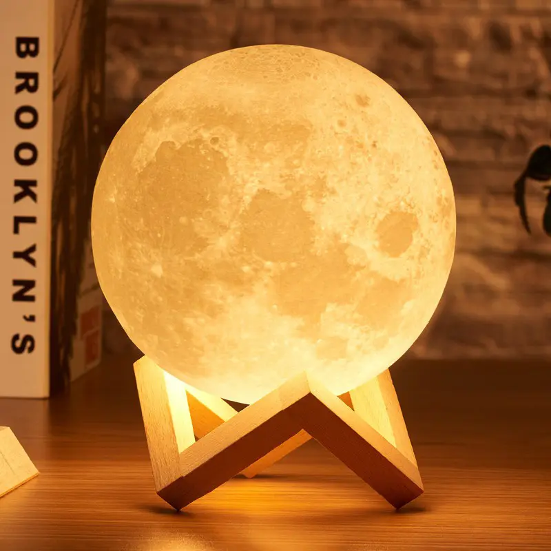 Rechargeable 3D Moon Light Night Lamp – photo 3