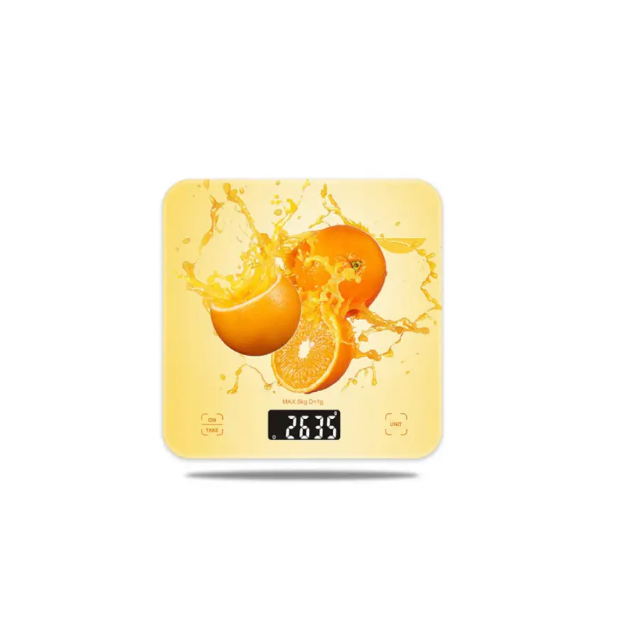 "Premium tempered glass kitchen scale with touch panel – available at Trontronics Sri Lanka"