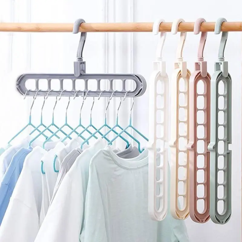 Magic Multi-port Support hangers for Clothes Drying Rack Multifunction Plastic Clothes rack drying hanger Storage Hangers – photo 5