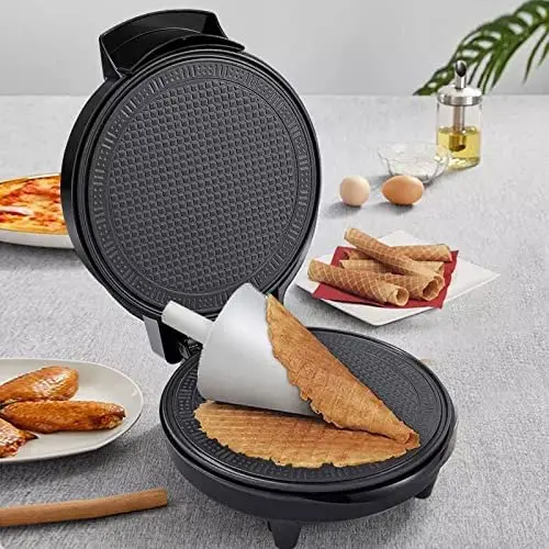 Raf Electric Egg Roll Maker, Crispy Omelet, Waffle, Pancake DIY Ice Cream Cone Machine 1200watts – photo 5