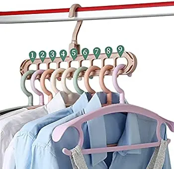 Magic Multi-port Support hangers for Clothes Drying Rack Multifunction Plastic Clothes rack drying hanger Storage Hangers – photo 4
