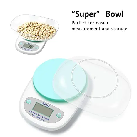 Digital Kitchen Scale with Plastic Bowl with warranty – photo 3