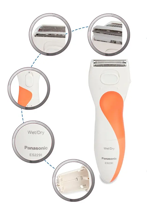 Panasonic ES2291D Battery Operated Wet and Dry Ladies Shaver, Trimmer and Bikini Comb (3 in 1) – photo 6