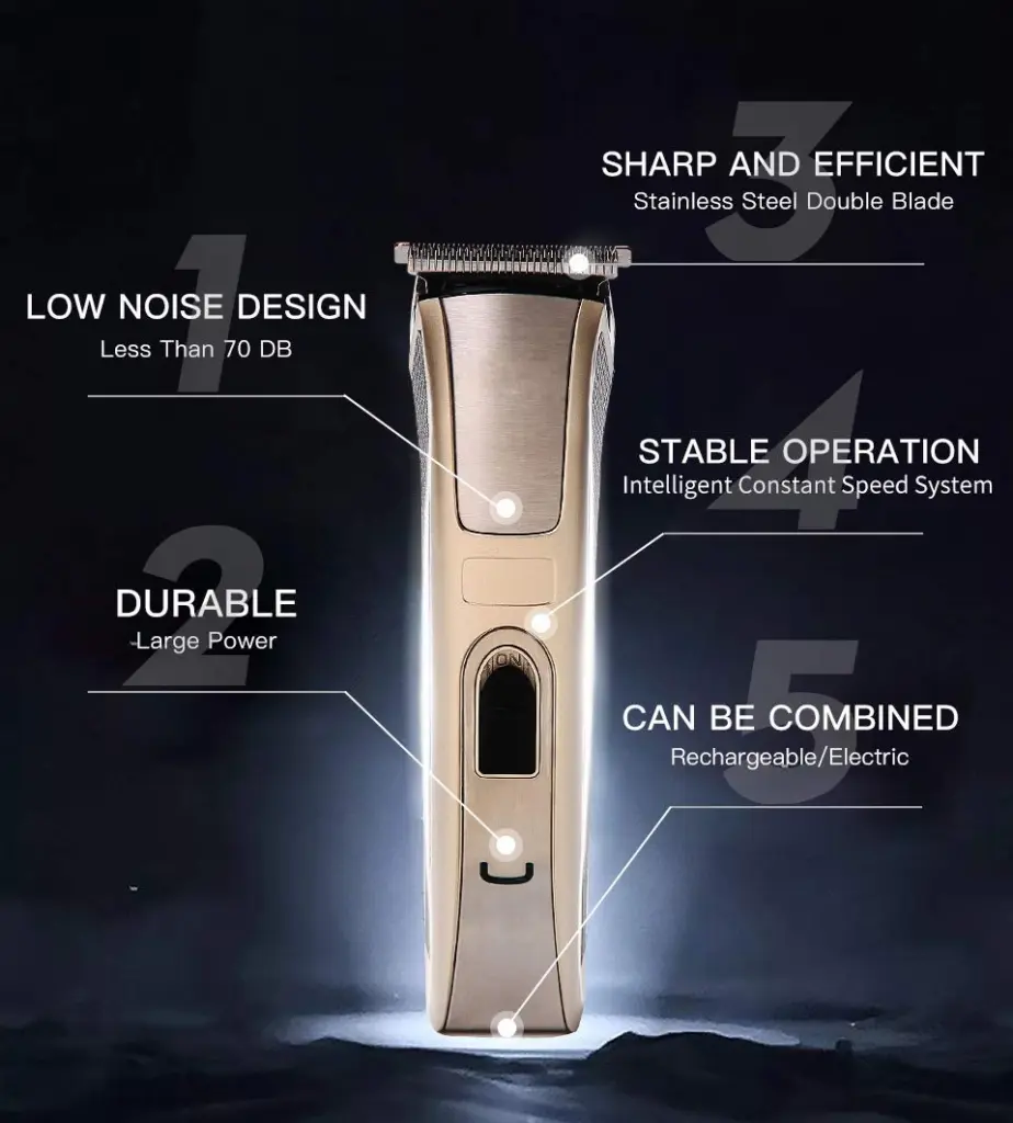 HTC High Quality Professional Rechargeable Hair Trimmer AT-128 with warranty – photo 4