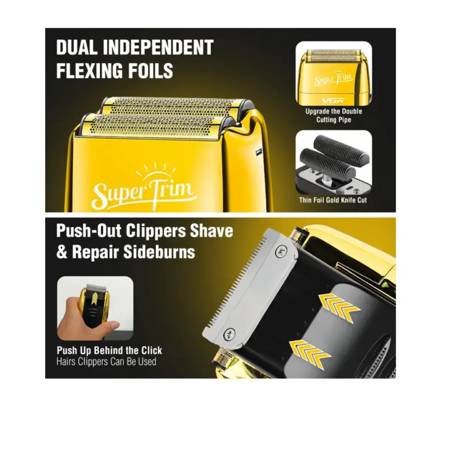 Premium VGR V-332 Professional saloon Series Shaver For Men Gold – photo 3