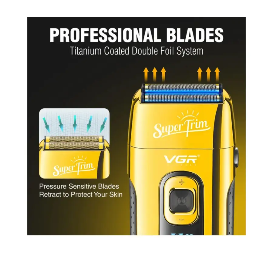 Premium VGR V-332 Professional saloon Series Shaver For Men Gold – photo 4