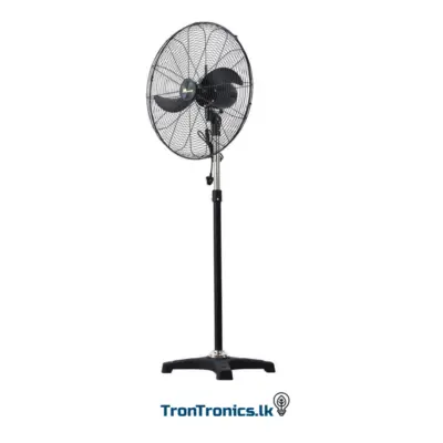 “Maxwatt Industrial Metal Blade Stand Fan 20-inch & 24-inch – Heavy Duty Cooling Fan Sri Lanka – Trontronics”