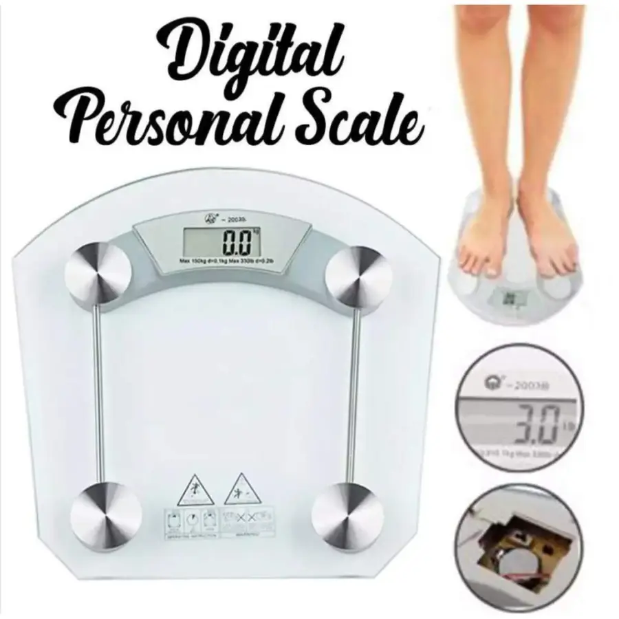 Digital Personal bathroom/ weighing scale with warranty (LED) display – photo 2