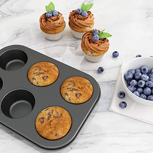 Carbon Steel Non-stick Muffin Pan 6 Cups – photo 3