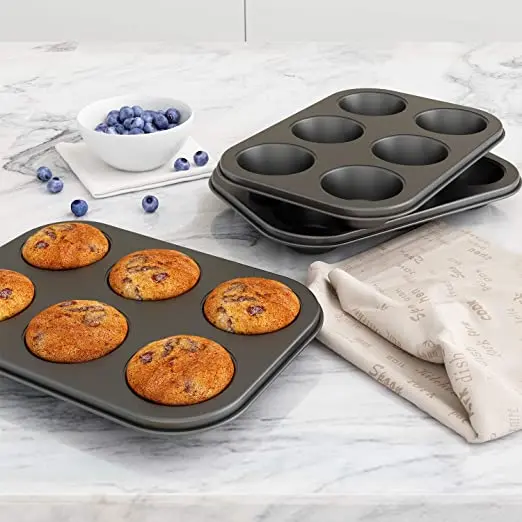 Carbon Steel Non-stick Muffin Pan 6 Cups – photo 2