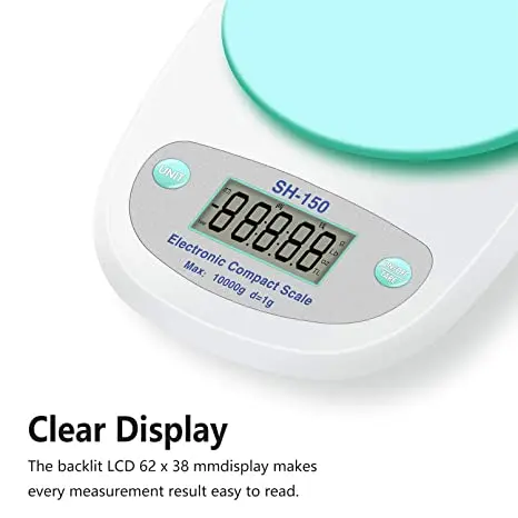Digital Kitchen Scale with Plastic Bowl with warranty – photo 4