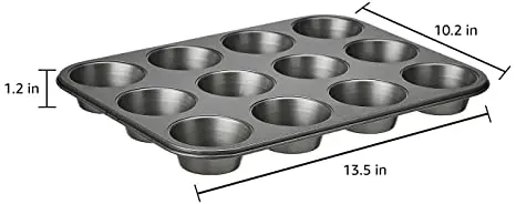 Carbon Steel Non-stick Muffin Pan 12 Cups – photo 5