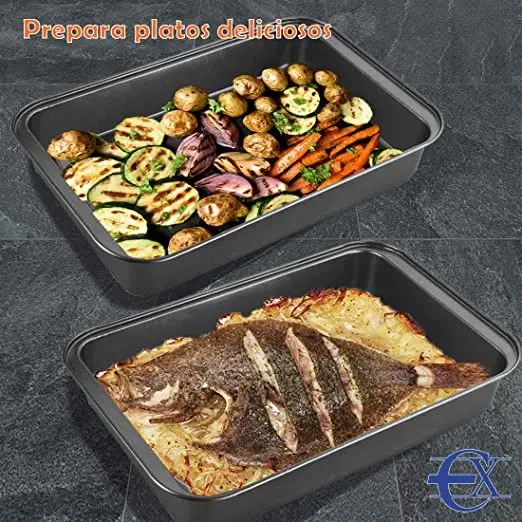 Carbon Steel Non-stick Baking Tray, 37.5 x 25.5 x 5 cm – photo 3