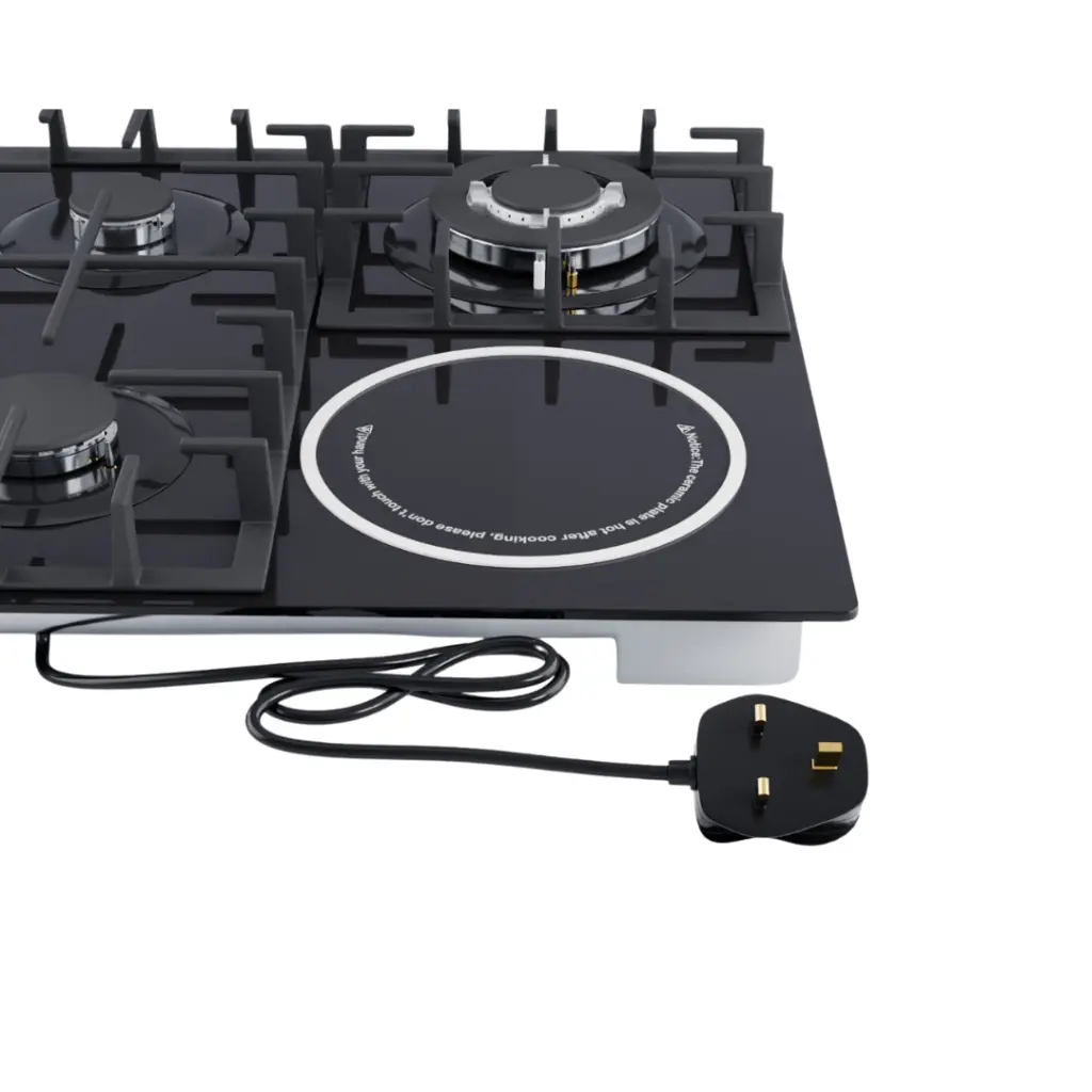 Puresonic Hybrid Gas & Ceramic 4 Stove Glass Hob with Flame Failure Device – photo 3