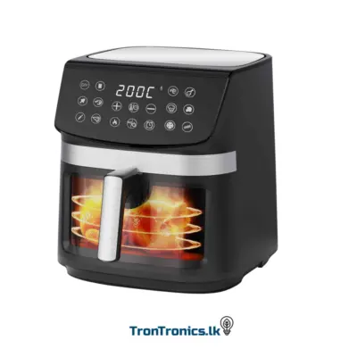 "Mitshu Digital 9.0L Air Fryer with Touch Control and Preset Modes – Available at Trontronics Sri Lanka"