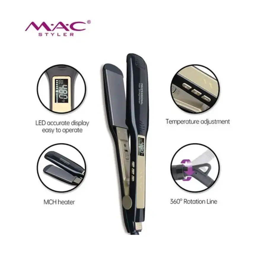 MAC Styler MC-5517 Professional Hair Straightener with LED Screen – photo 3