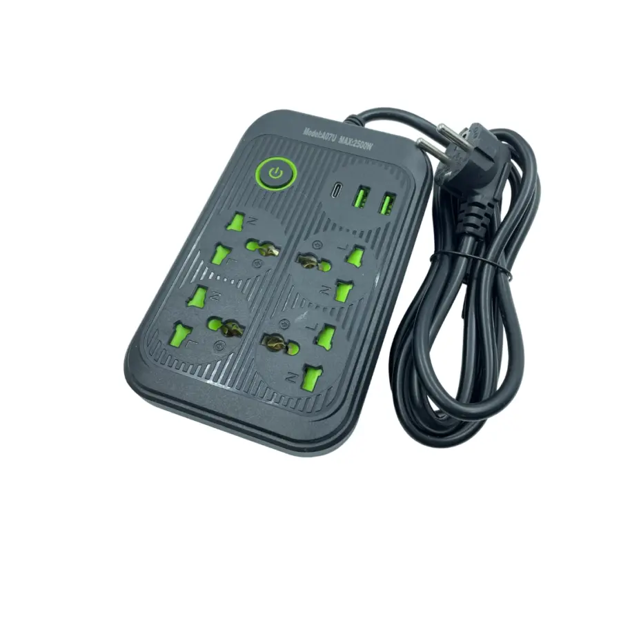 Power Socket Premium Extension Socket with Universal Plug & USB, Type C Ports 2500watts – photo 2