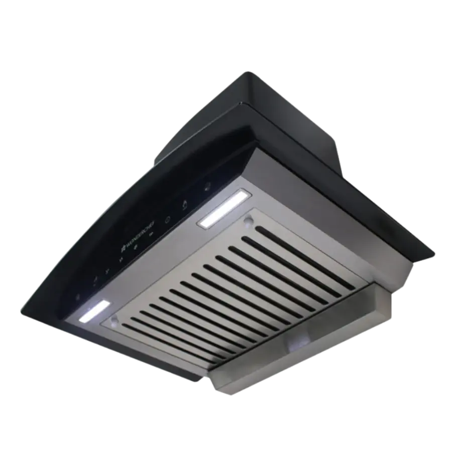 Premium Curved Glass 60cm Cooker Hood with touch and motion Sensor (Black) – photo 6