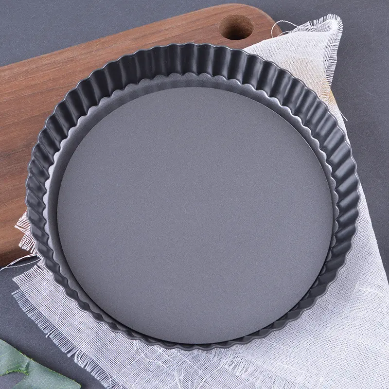 Carbon Steel Non-Stick Pie Pan – Fixed Base (24,28 & 32 CM) – photo 2