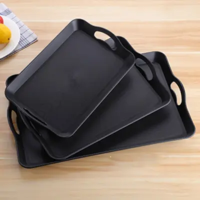 Anti Slip Double Handle Serving Tray 14,16 & 18 Inch - Shopo.lk Sri Lanka
