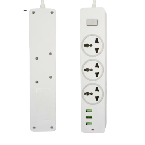 Power Strip 3M Extension Cord Universal Socket Home Office With 3 AC Outlet 3 USB Port Charger 2500W Indicator Light – photo 2
