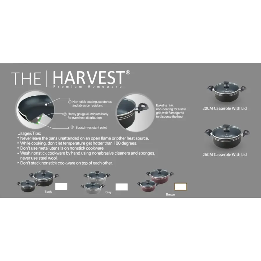 PREMIUM 4 Pcs Cookware Set With Glass Lid – photo 6