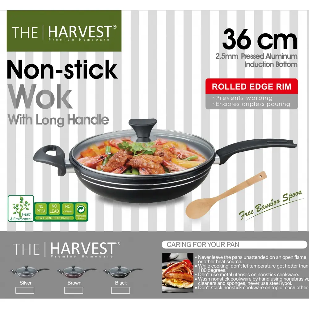 Premium Quality 36CM Wok With Long Handle – photo 3