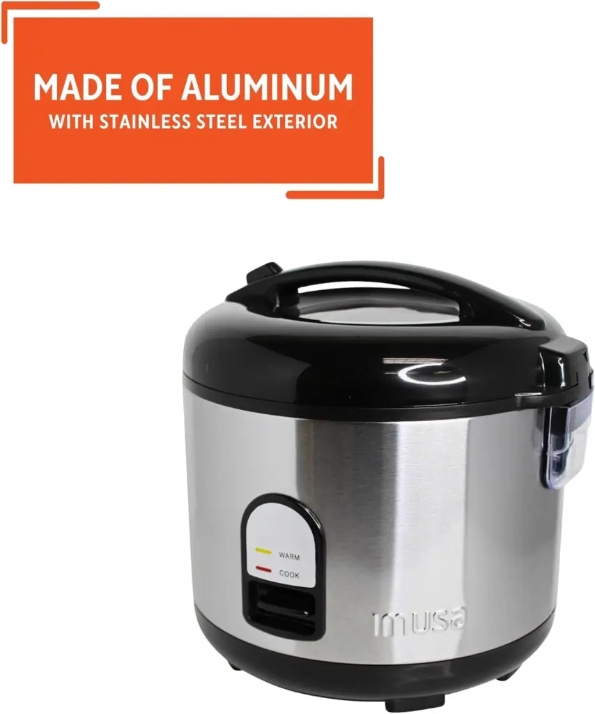 High Quality Stainless Steel Non-Stick Inner Pot 2.8 Liter Rice Cooker with Steamer (Warranty)"