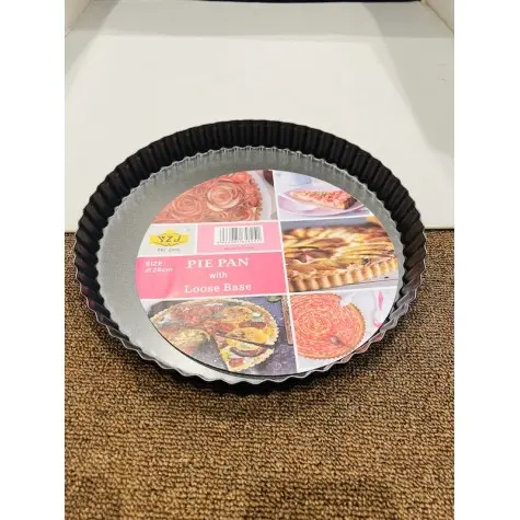 Carbon Steel Non-Stick Pie Pan – Fixed Base (24,28 & 32 CM) – photo 5