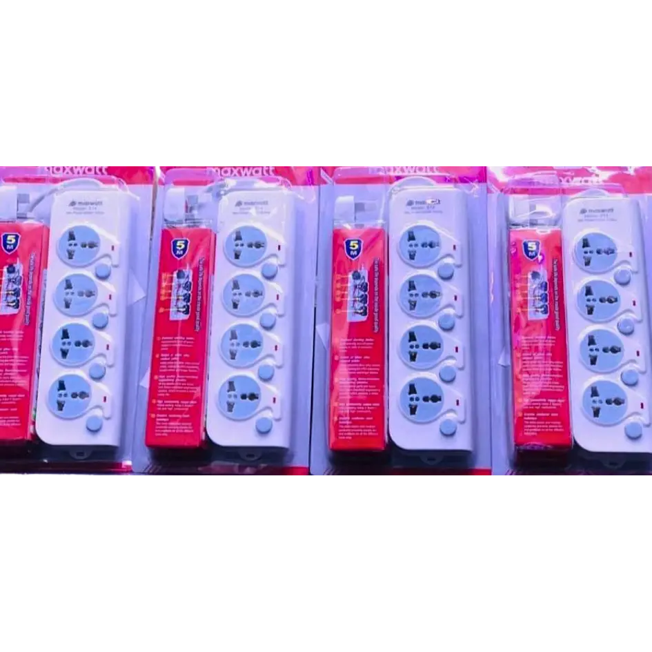 Power Strip Sri Lanka, Heavy Duty Extension Cord, Maxwatt Power Strip, 5 Socket Extension, 4 Socket Extension, Appliance Extension Cord Sri Lanka, Individual Switch Power Strip, Surge Protector Sri Lanka