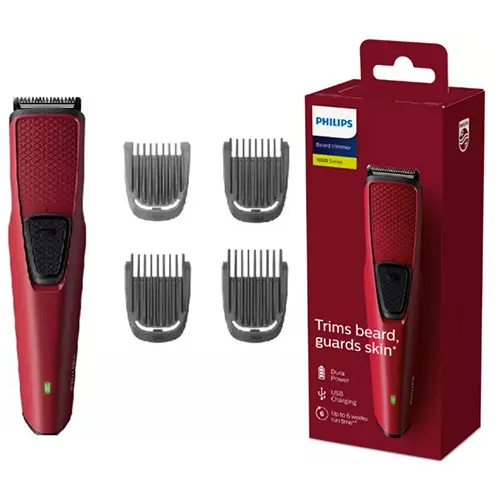 Philips BT1235/15 four beard combs for 1, 3, 5 and 7 mm lengths