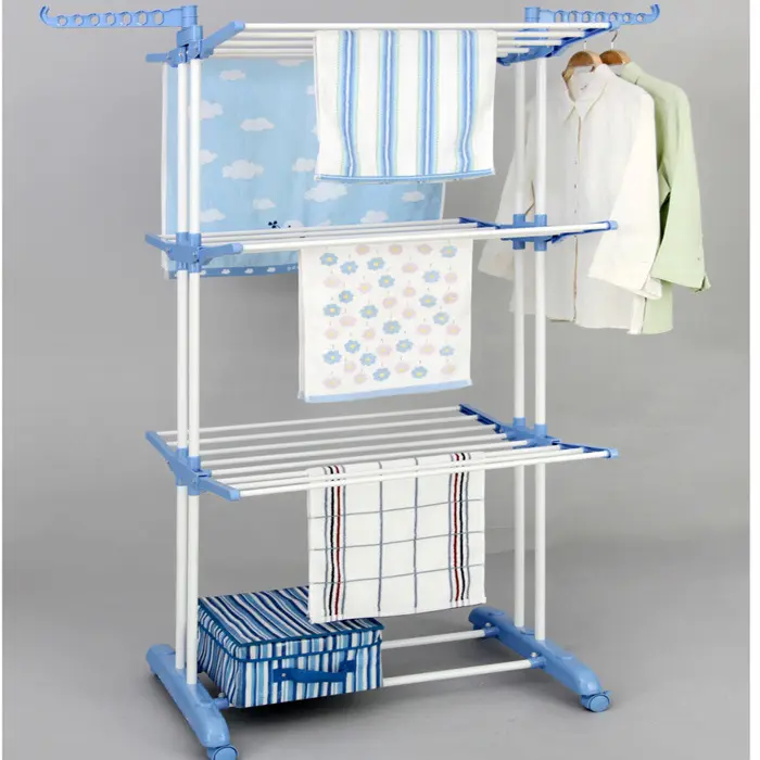 3 Layers Folding Clothing Rack Hanger Towel Rack – photo 3