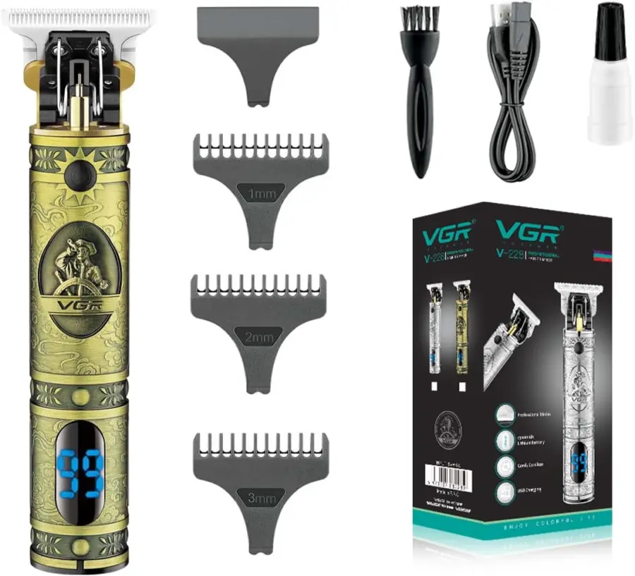 VGR V-228-Professional Hair Trimmer CordCordless For Men