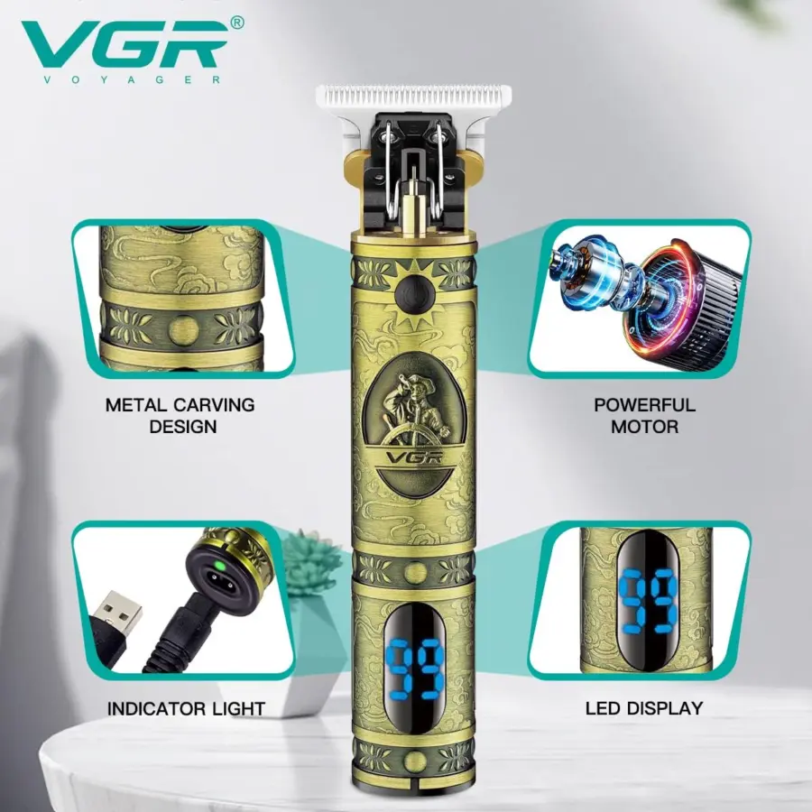 VGR V-228-Professional Hair Trimmer CordCordless For Men